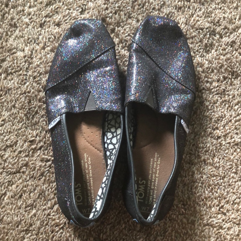Toms- Black/Purple Iridescent Glimmer Classics